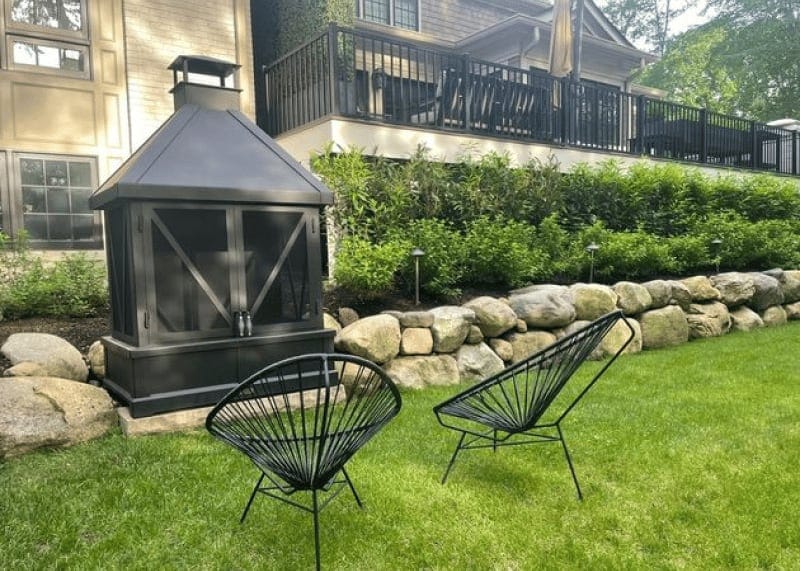 Custom Chiminea Fireplace