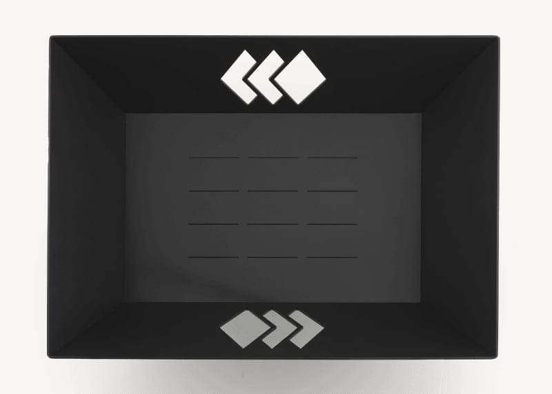 Rectangular Fire Pit with Diamond Cutouts