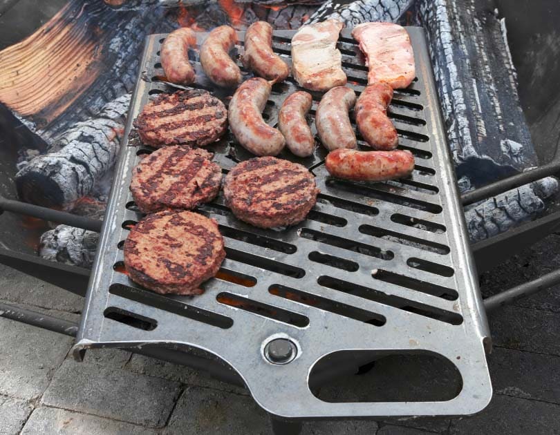 Plaque de Grill en Titane Ultra-léger Barbecue BBQ Mesh Rack Nette Plaque  de File Pour Pique-nique Extérieur